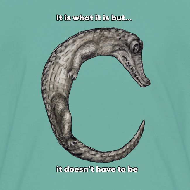 croc with text