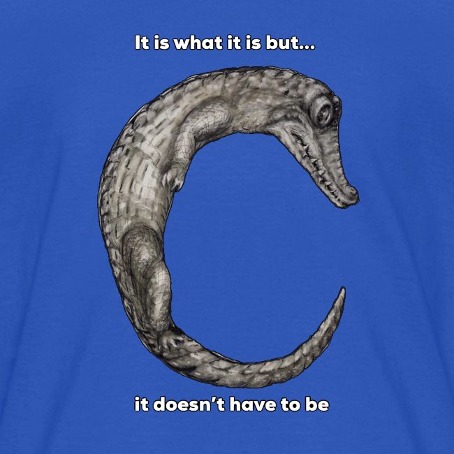 croc with text