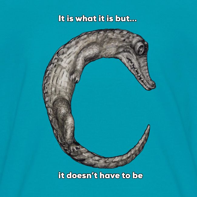 croc with text