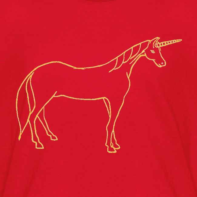 unicorn gold outline