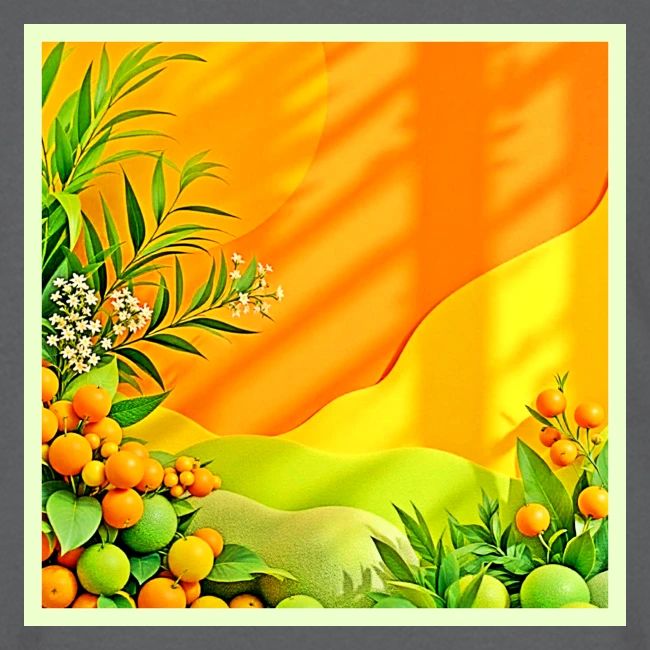 Citrus and Leaves Graphic