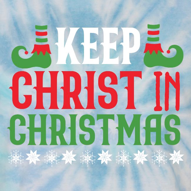 Keep CHRIST in CHRISTMAS T-shirt design