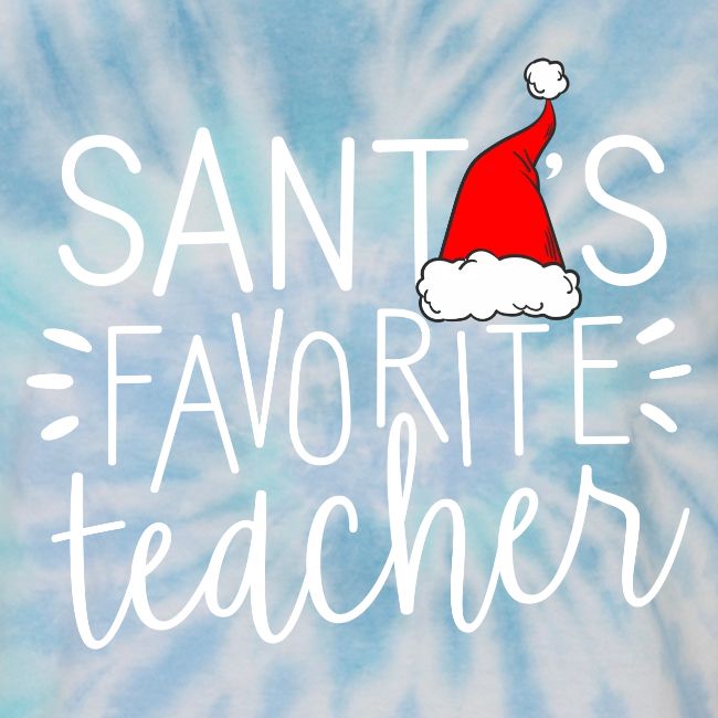 Santa's Favorite Teacher Christmas Teacher T-Shirt