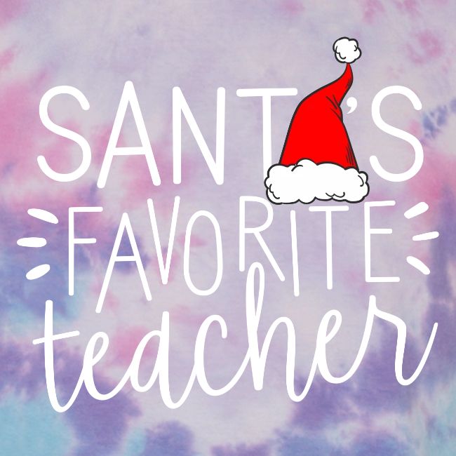 Santa's Favorite Teacher Christmas Teacher T-Shirt