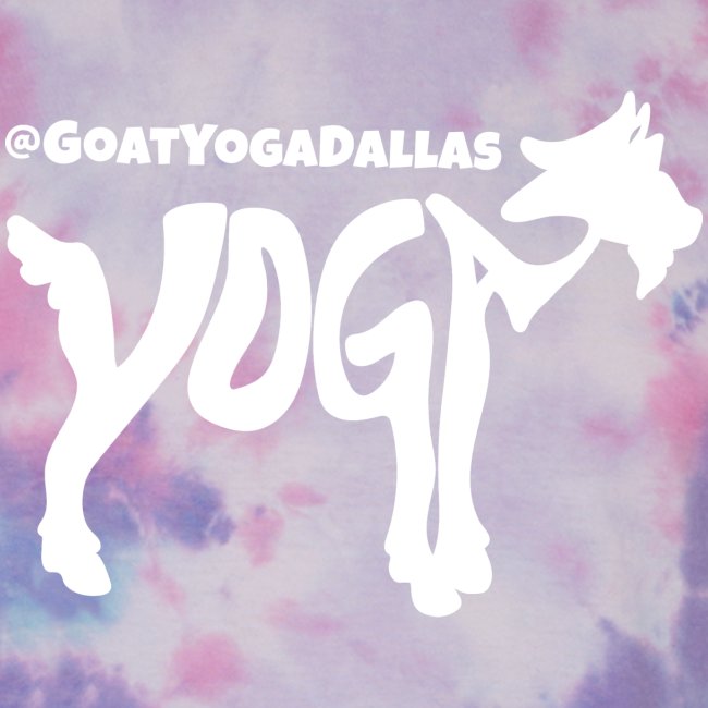 Goat Yoga Dallas White Logo