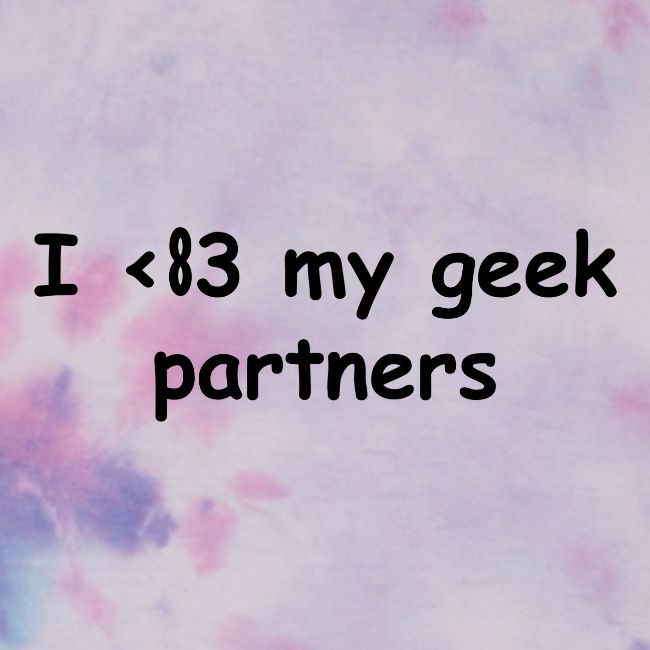 I <83 My Geek Partners (black)