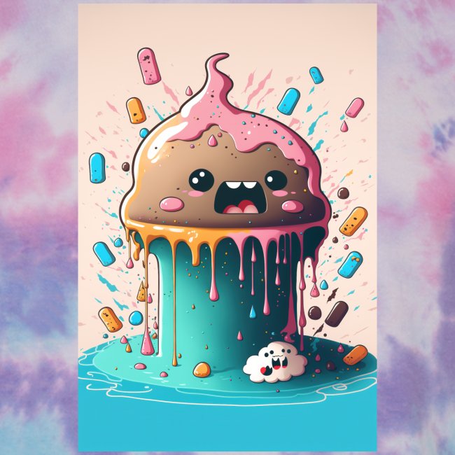 Cake Caricature - January 1st Dessert Psychedelics