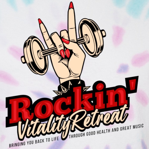 Rockin Vitality Retreat - Unisex Tie Dye T-Shirt
