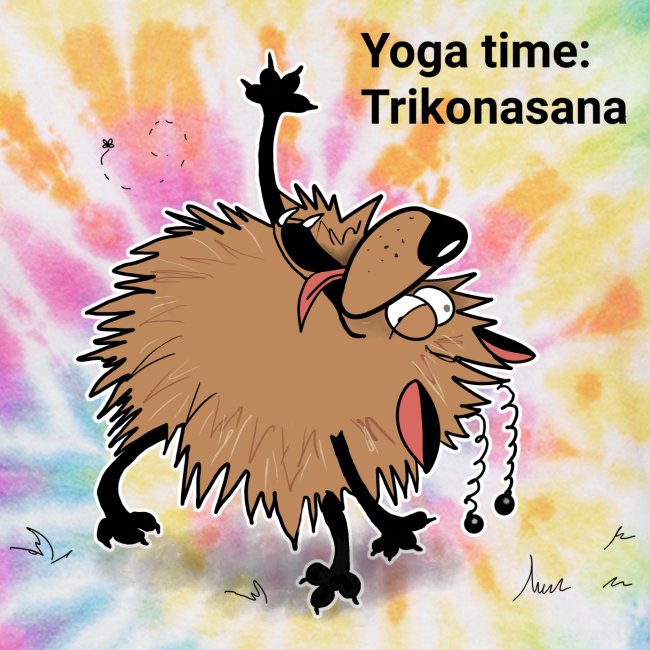 Yoga time With Aunty Awoof. Today is Trikonasana