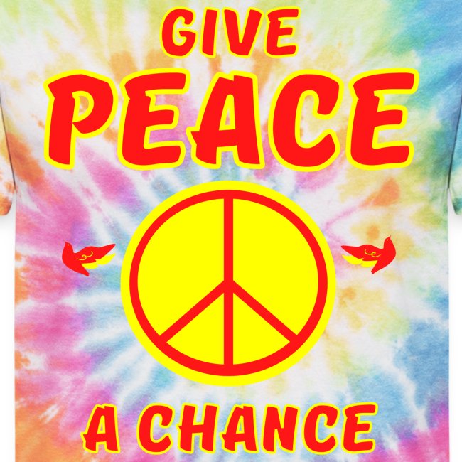 Give Peace A Chance | Peace Sign Dove Birds