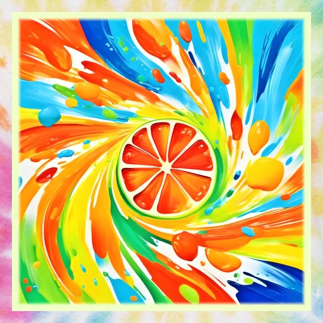 Citrus swirling Splash Design