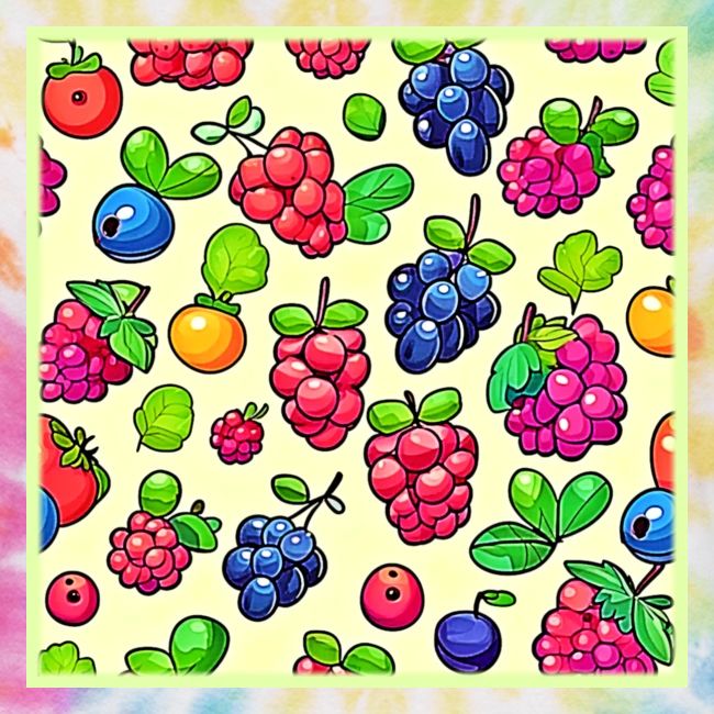 Berry Fruit Pattern Design