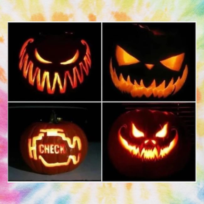 Check Engine Light Pumpkin