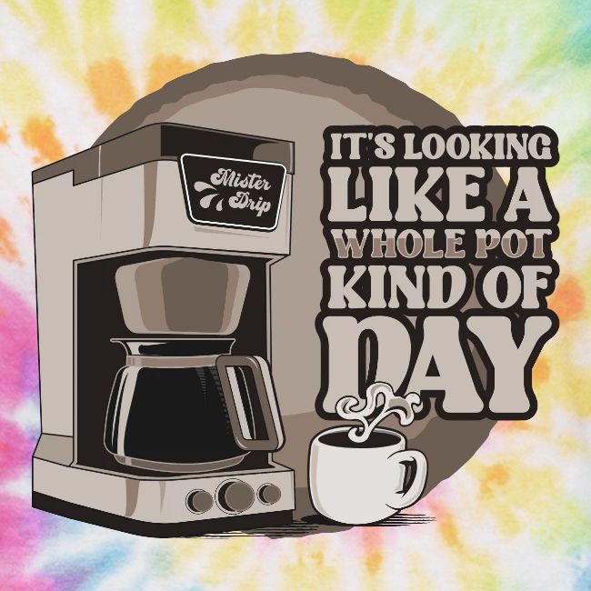 Retro Drip Coffee Maker Technical Drawing Shirt