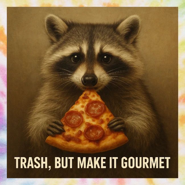Gourmet Pizza Raccoon