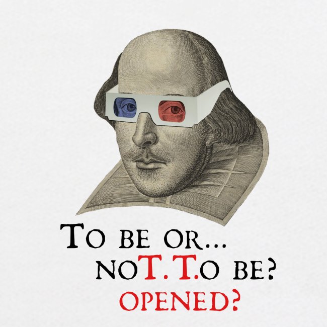 Logo de lunettes 3D Shakespeare