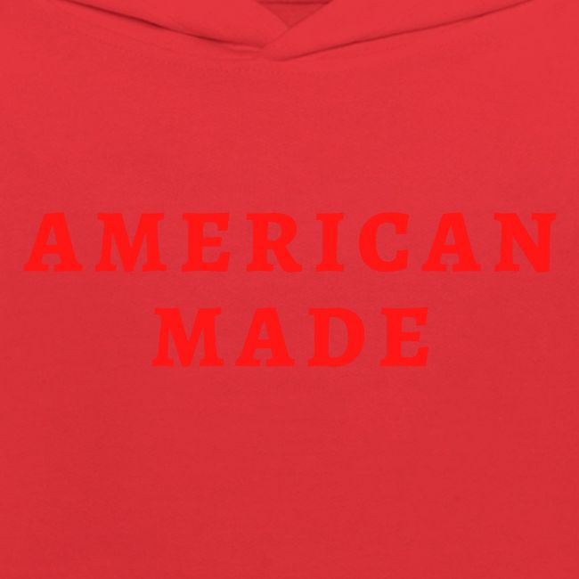AMERICAN MADE (in red letters)
