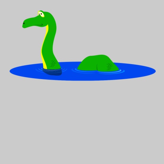 Sweet cartoon The Loch Ness monster in the water' Kids' Hoodie | Spreadshirt