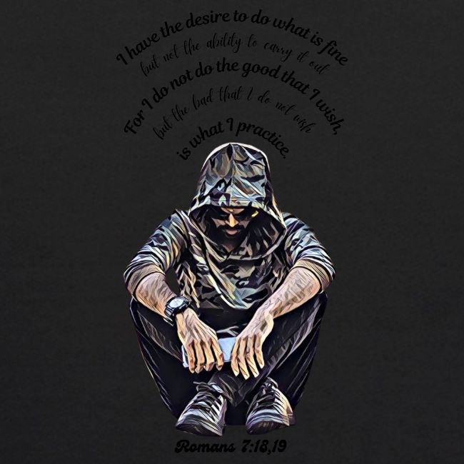 Hooded Man Color Pencil Sketch Drawing Scripture