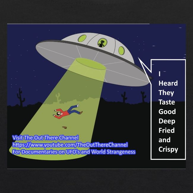 Tshirt alien abduction Joke with Crew Back Logo