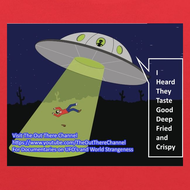 Tshirt alien abduction Joke with Crew Back Logo
