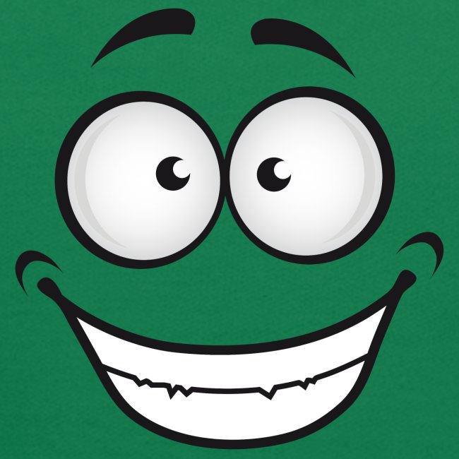 Smiling Goofy Cartoon Face