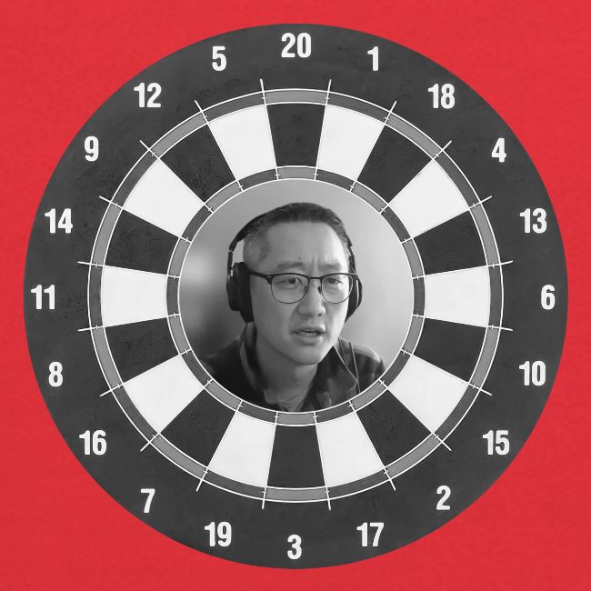 Producer Jay on a Dartboard