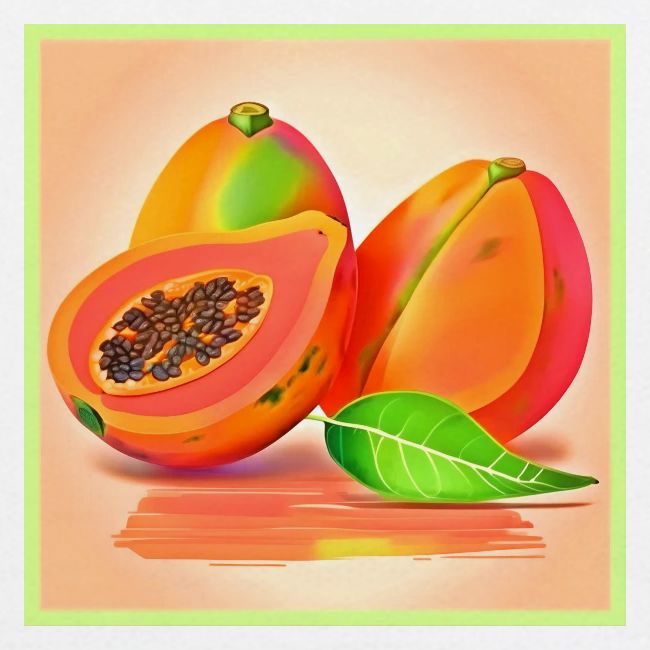 Sliced Papaya Freshness