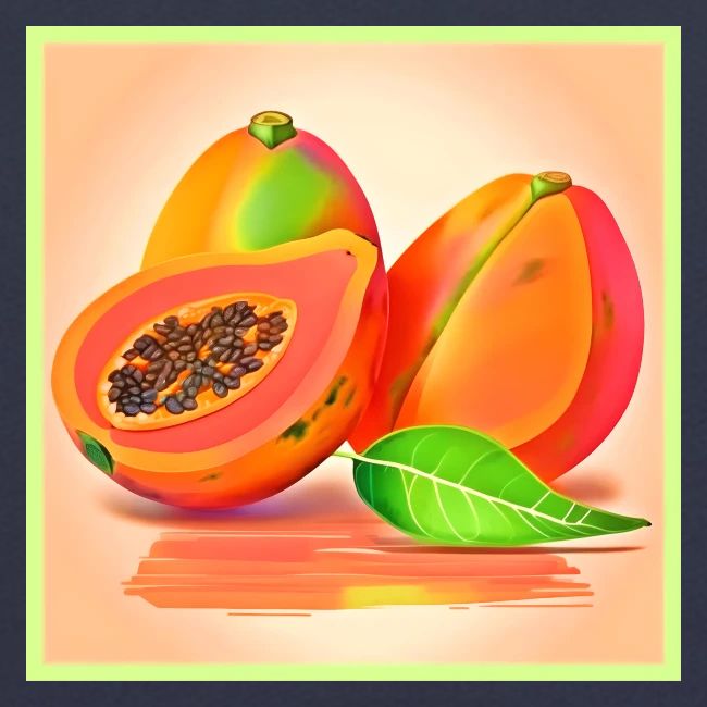 Sliced Papaya Freshness