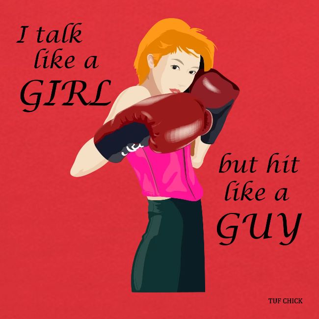 Blonde - I talk like a girl but hit like a guy