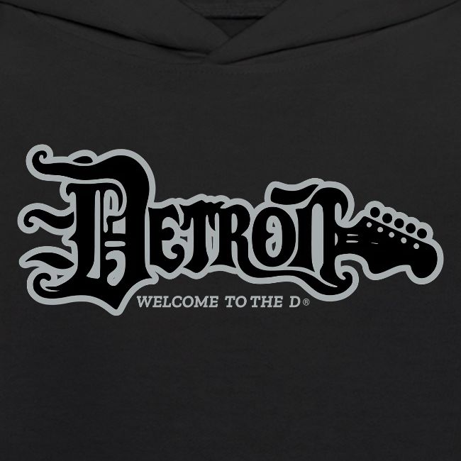 DETROIT GUITAR WTTD BLK SLR REG FONT