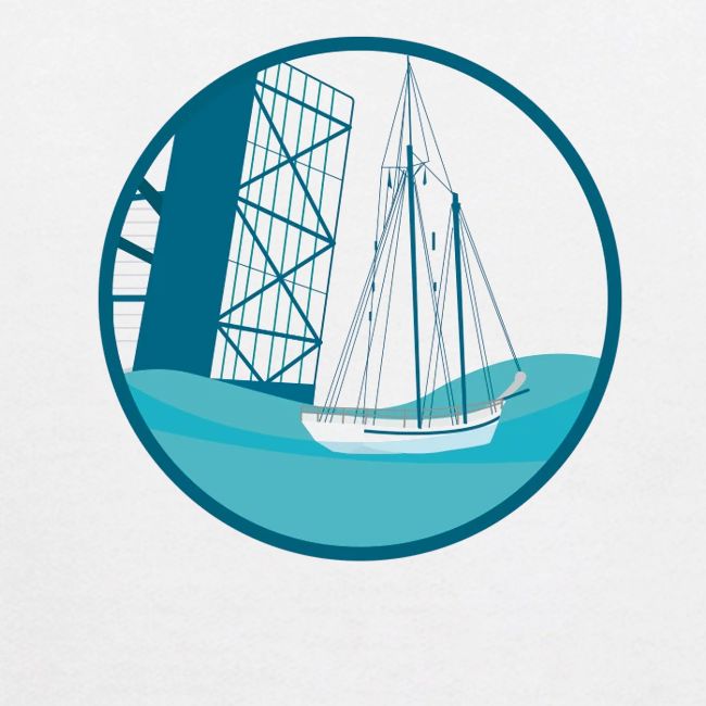 Mystic CT Drawbridge Men's Tri Tee Shirt