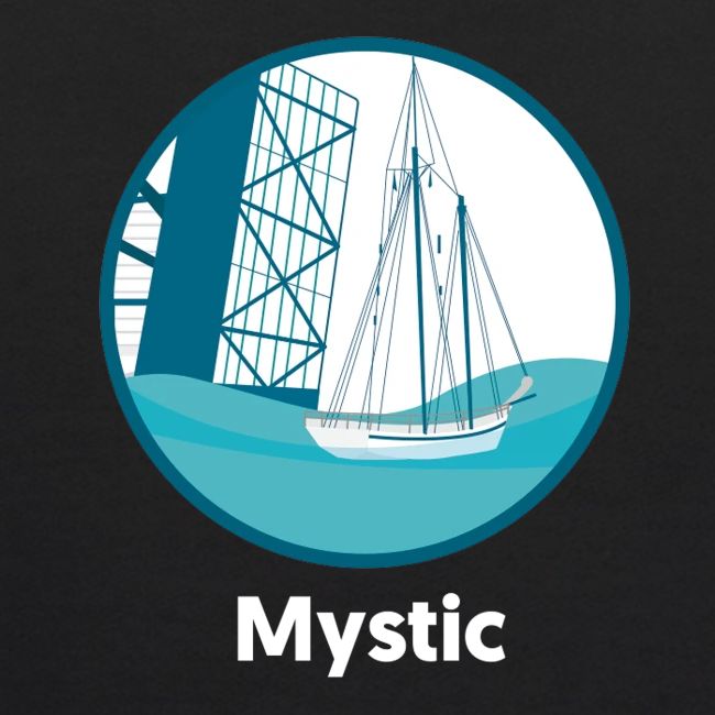Mystic CT Drawbridge Men's Tri Tee Shirt