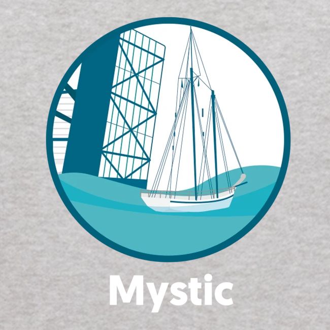 Mystic CT Drawbridge Men's Tri Tee Shirt