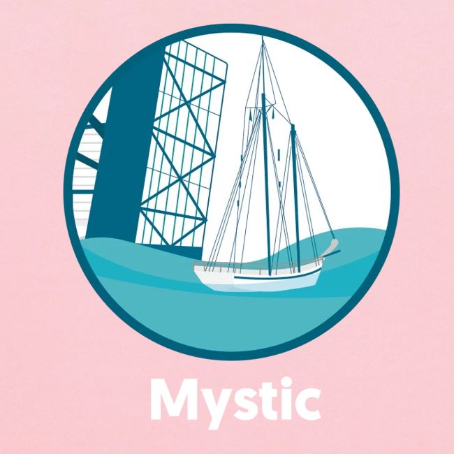 Mystic CT Drawbridge Men's Tri Tee Shirt