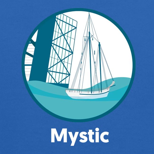 Mystic CT Drawbridge Men's Tri Tee Shirt