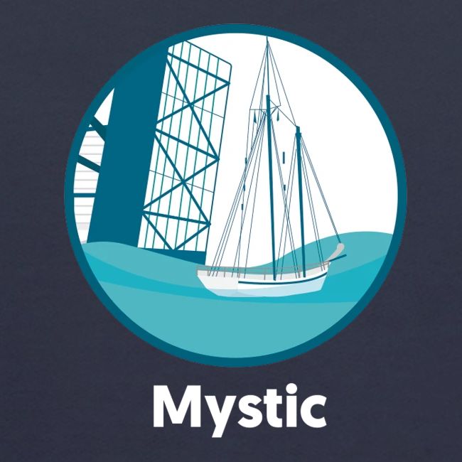 Mystic CT Drawbridge Men's Tri Tee Shirt