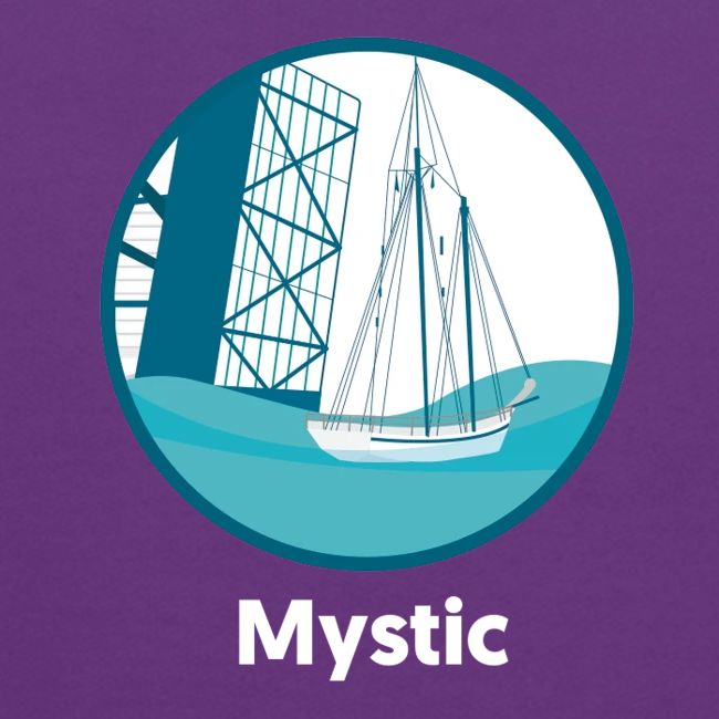 Mystic CT Drawbridge Men's Tri Tee Shirt