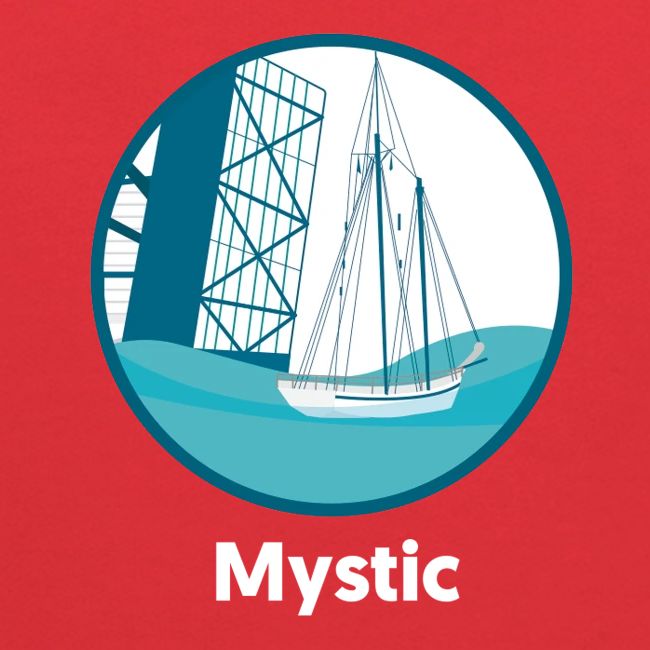 Mystic CT Drawbridge Men's Tri Tee Shirt