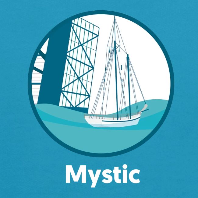 Mystic CT Drawbridge Men's Tri Tee Shirt