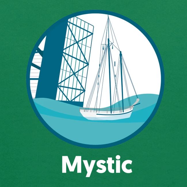 Mystic CT Drawbridge Men's Tri Tee Shirt