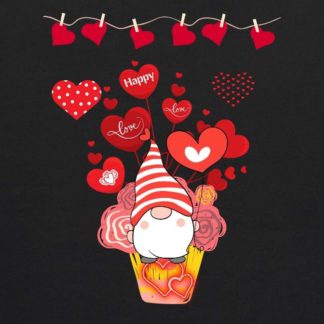 Design wrapped in love hearts, vibrating in love.