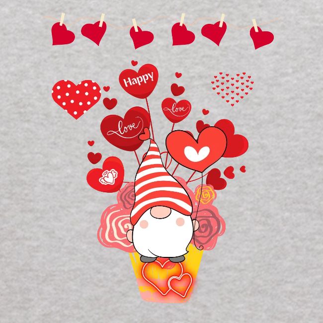 Design wrapped in love hearts, vibrating in love.