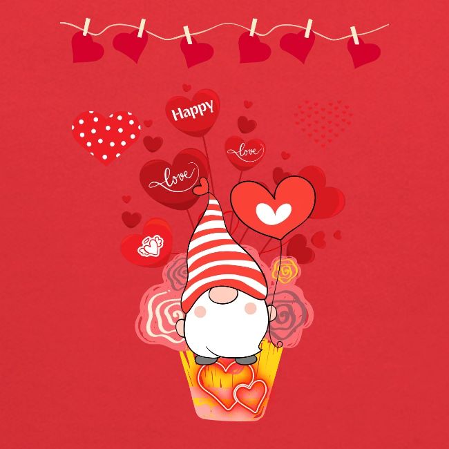 Design wrapped in love hearts, vibrating in love.