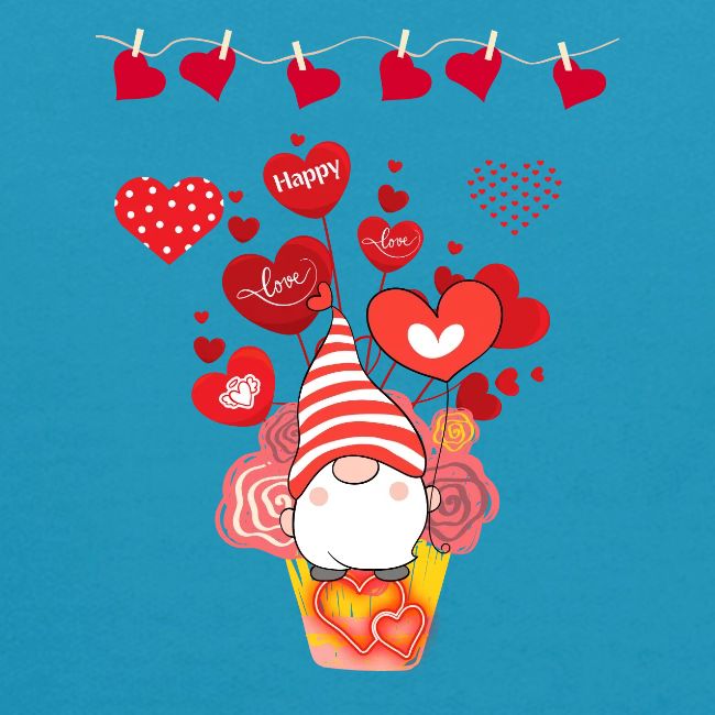 Design wrapped in love hearts, vibrating in love.