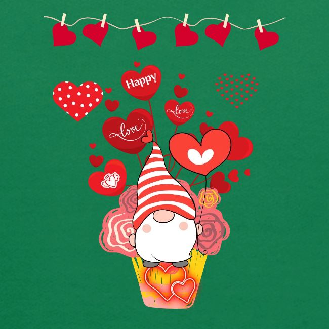Design wrapped in love hearts, vibrating in love.
