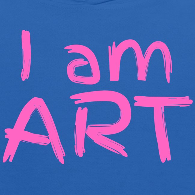 I am ART (pink ink finger paint)