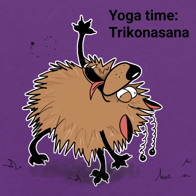 Yoga time With Aunty Awoof. Today is Trikonasana