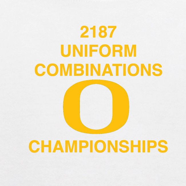 2187 UNIFORM COMBINATIONS O CHAMPIONSHIPS