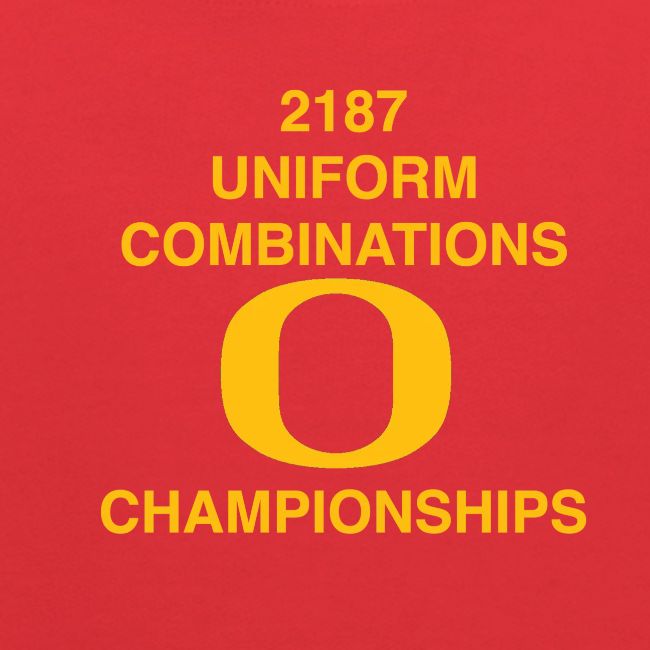 2187 UNIFORM COMBINATIONS O CHAMPIONSHIPS